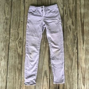 Girls GapKids Size 10 Super Skinny Lavender Jeans